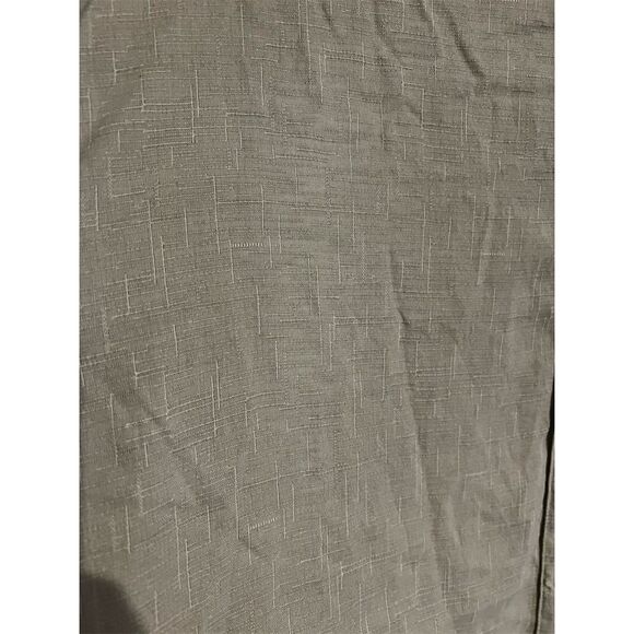 Izod Men's L Beige Short Sleeve Silk Button-Up Shirt Casual Summer - Picture 6 of 6